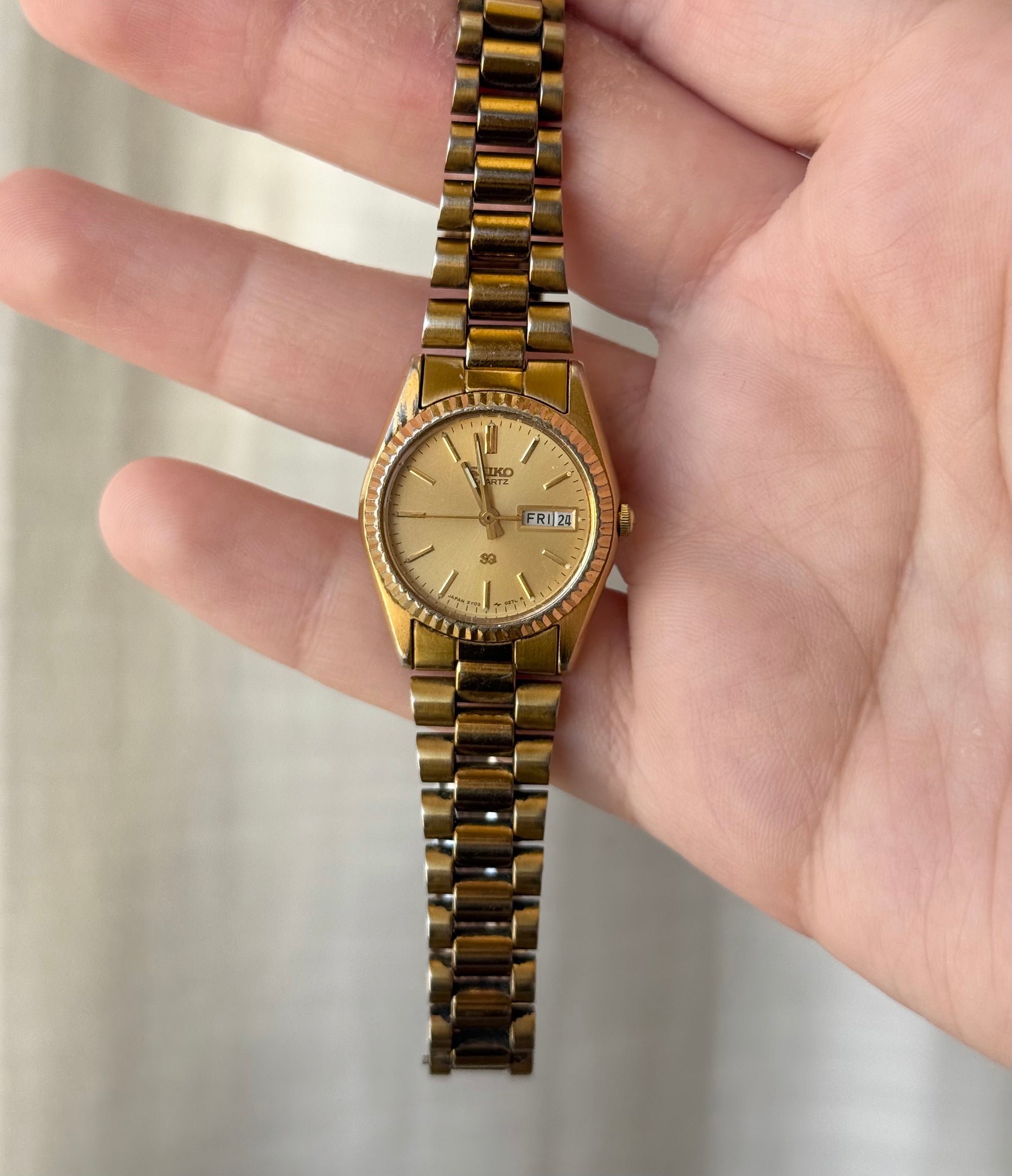 1991 Seiko Quartz “President” Gold Tone Watch