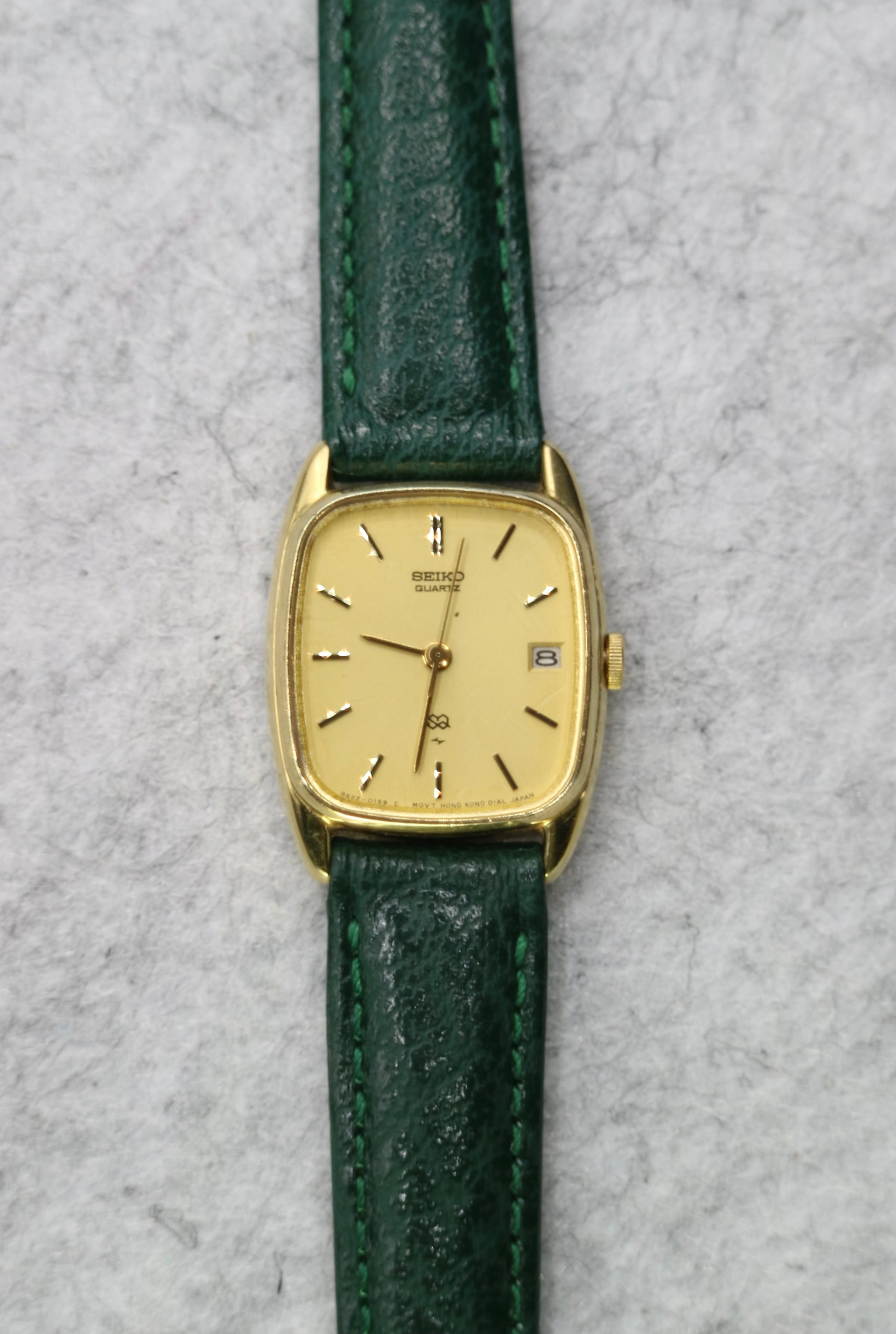 Seiko Quartz Vintage Gold Tone Date Just Watch