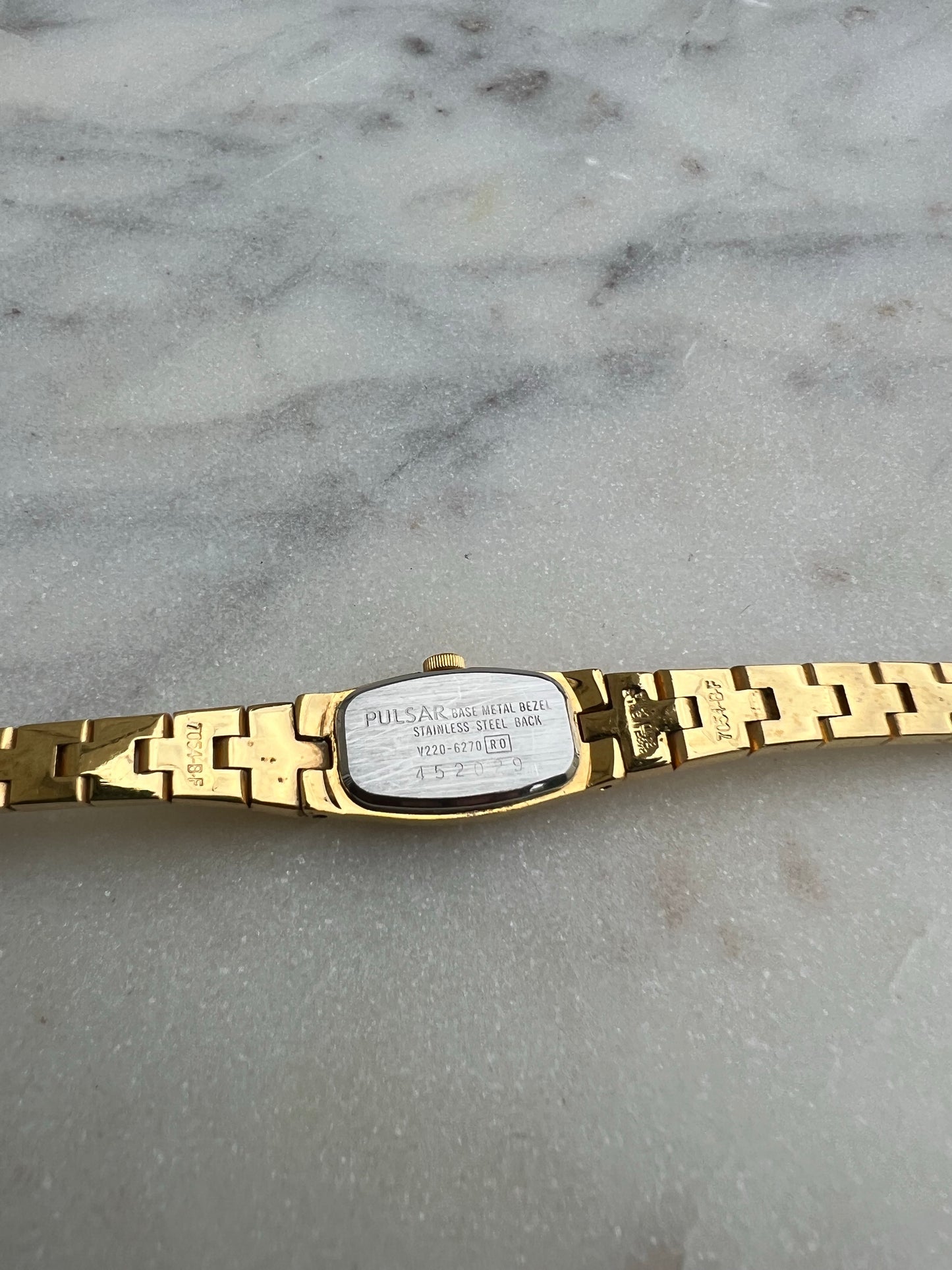 Pulsar by SEIKO Gold Tone Wrist Watch