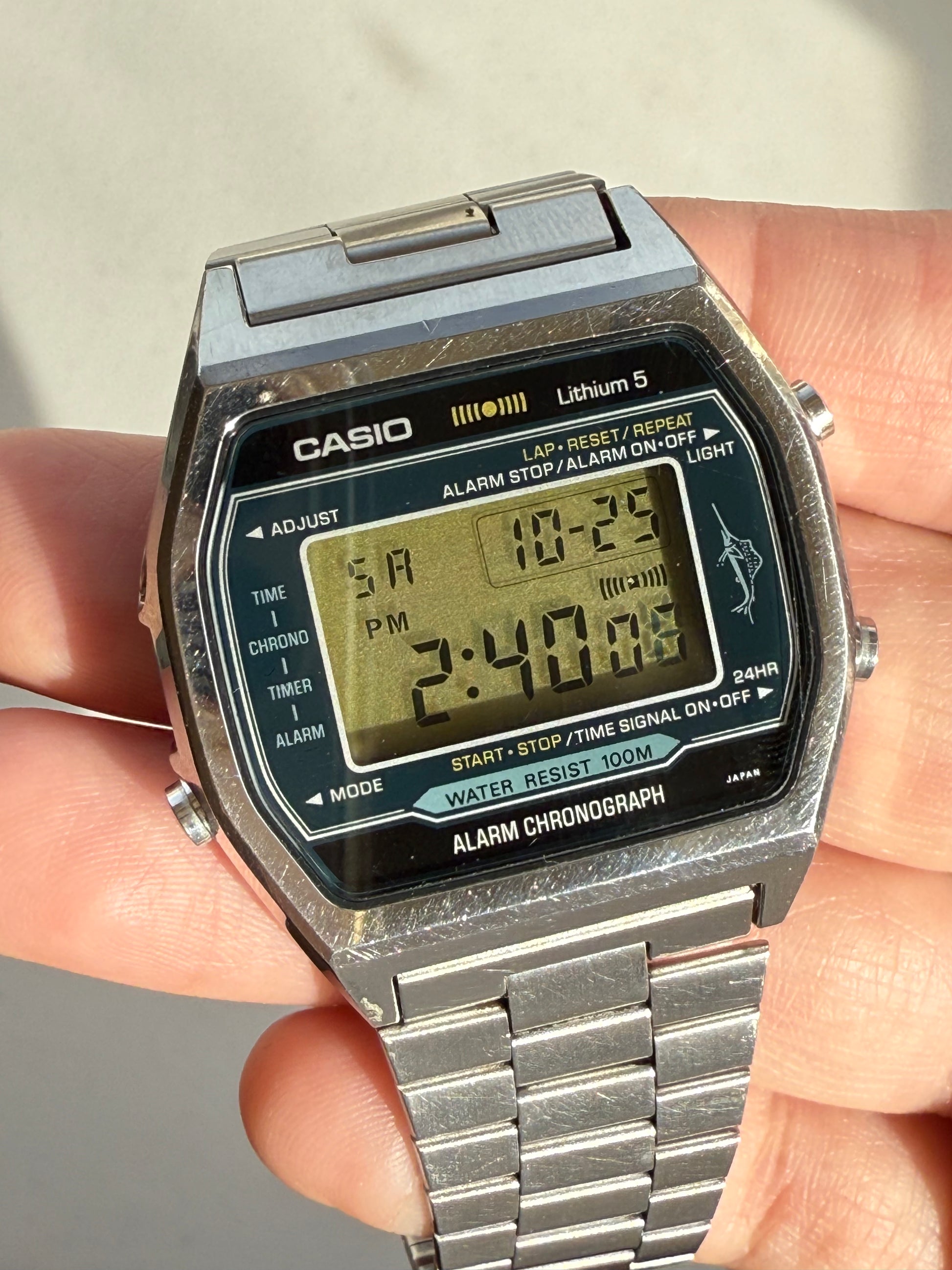 1980’s “Marlin” Casio Alarm Chronograph Digital Watch