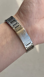 1993 Seiko Quartz Lukia Silver Tone Tank Watch