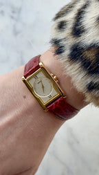 1988 Seiko Quartz (NOS) Gold Tone Tank Watch