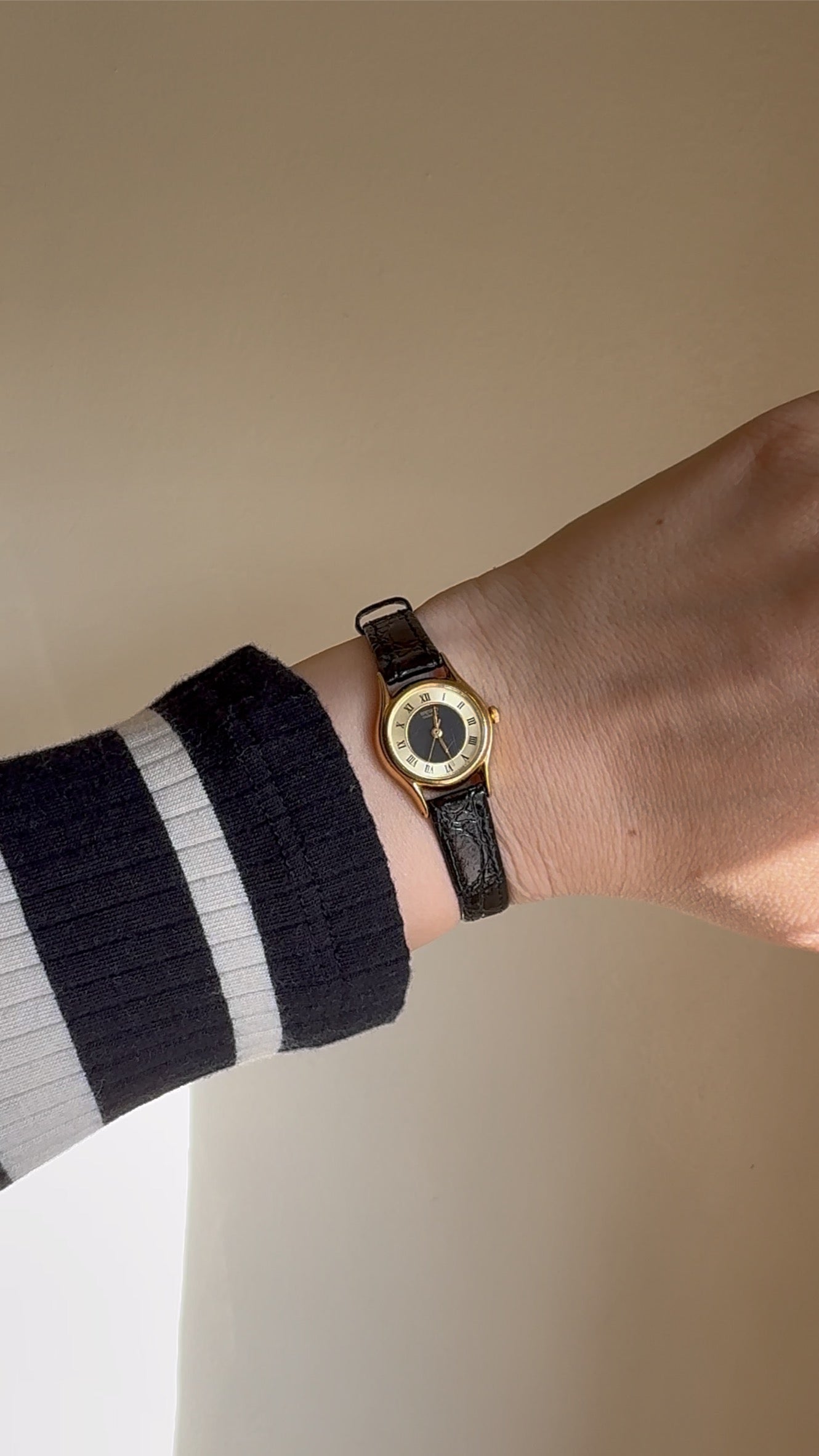 Seiko Quartz 20mm Bezel Roman Numeral Watch