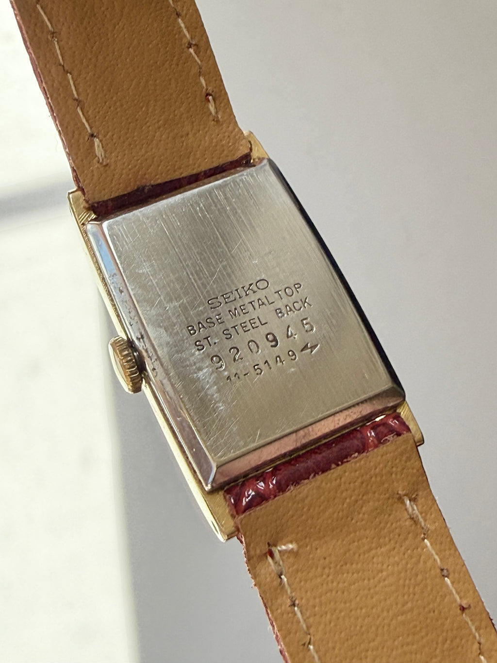 1969 Seiko Gold Tone Mechanical Wind Up Watch