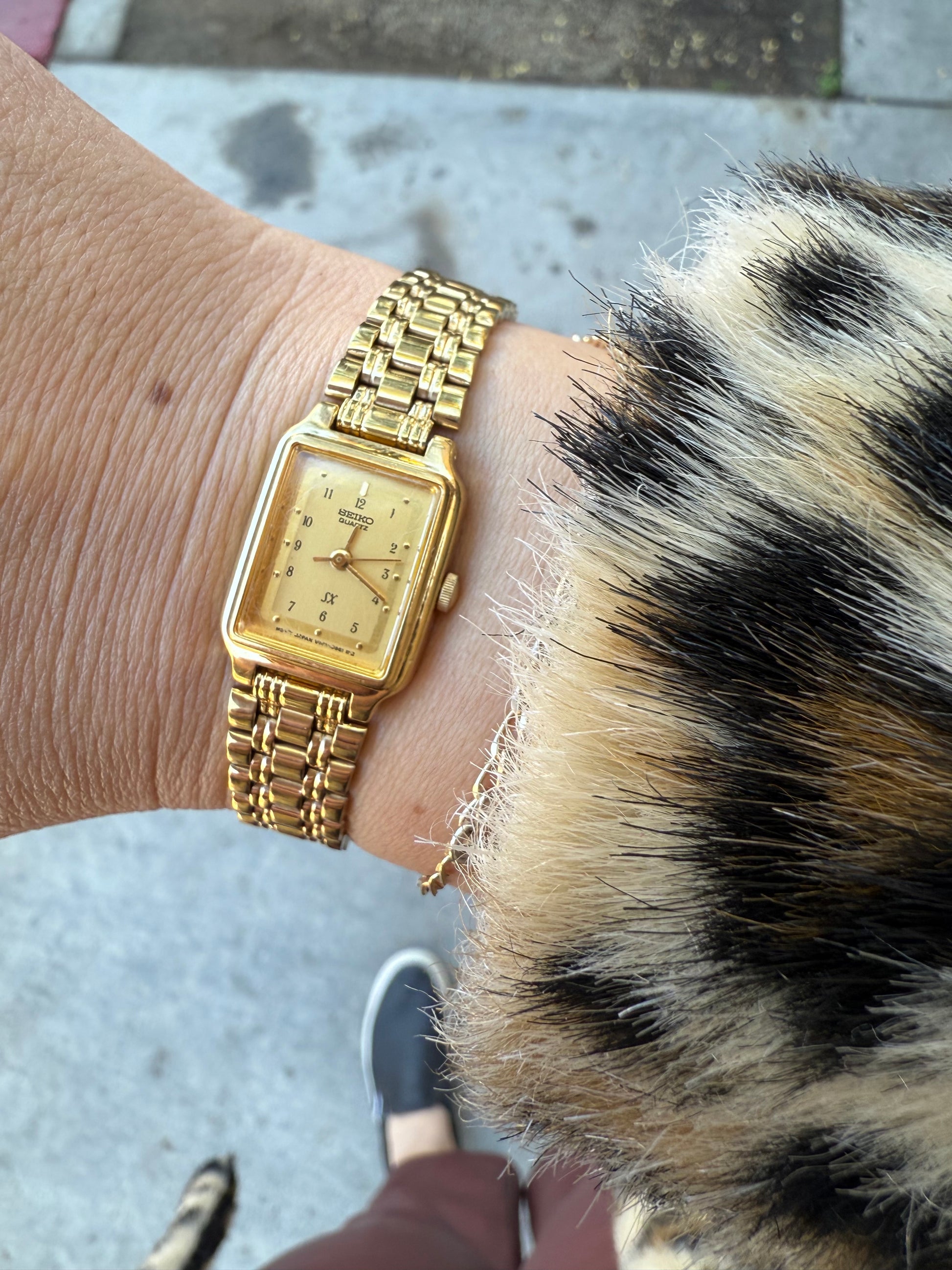 1991 Seiko Quartz Gold Tone Tank