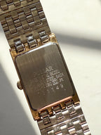 1997 Pulsar Quartz By SEIKO Gold Tone Tank Watch