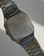 1984 Seiko Quartz Chronos Two Tone Octagon Watch