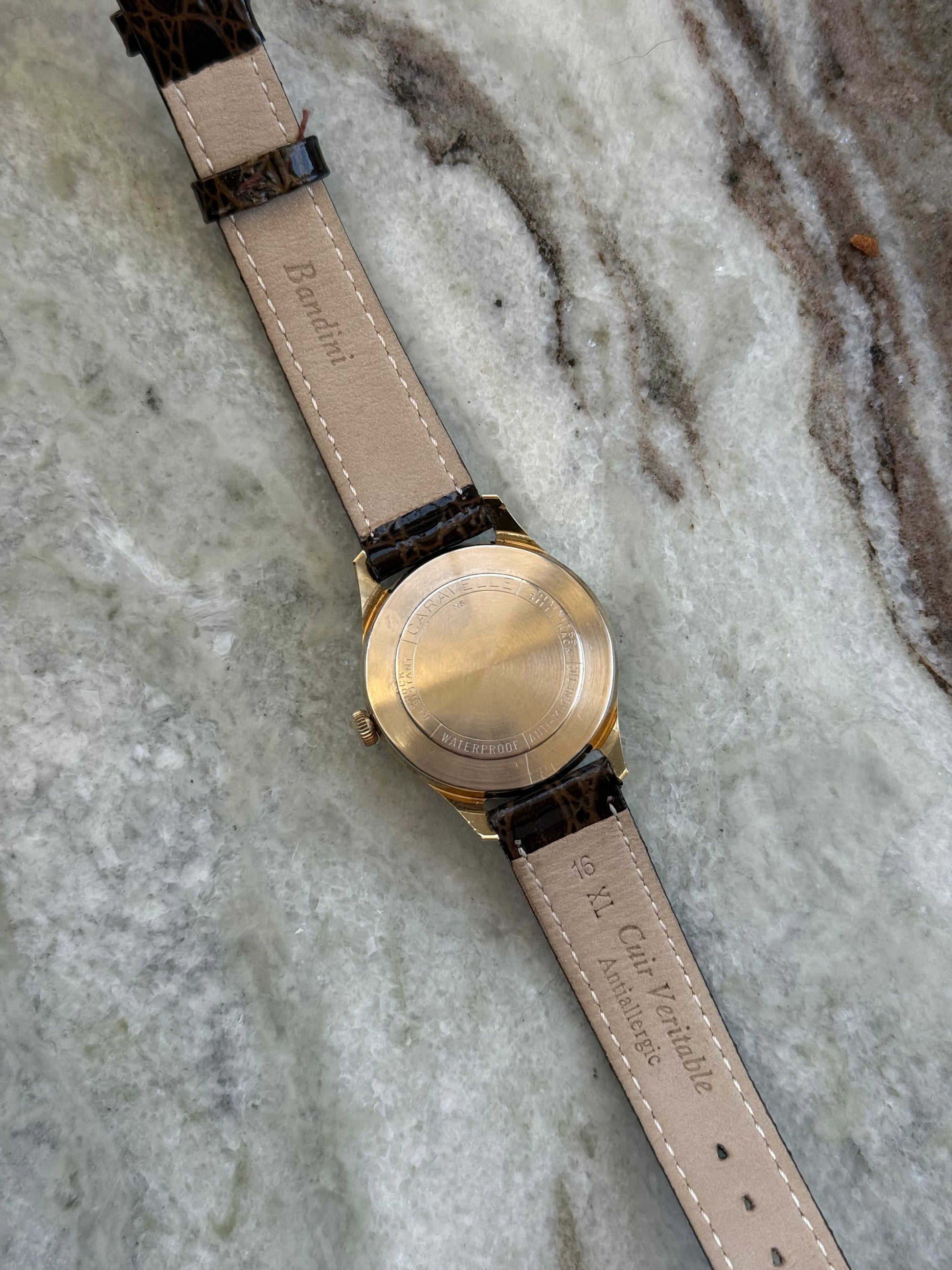 1965 Caravelle by BULOVA Gold Tone Mechanical Dress Watch