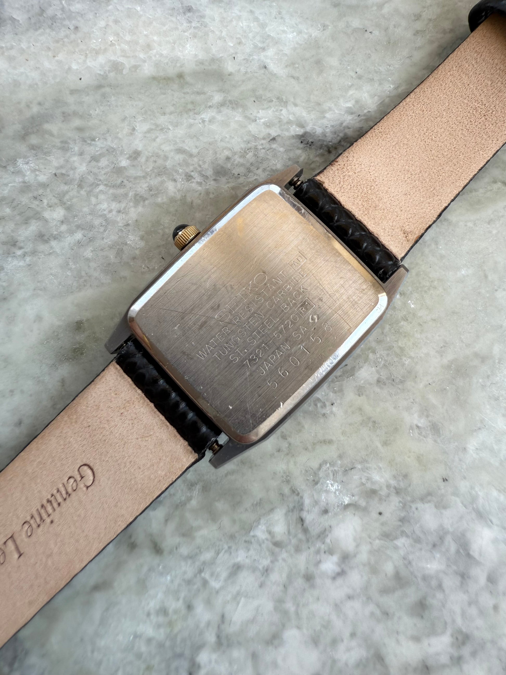 1985 Seiko Exceline Quartz Tungsten Carbide Tank