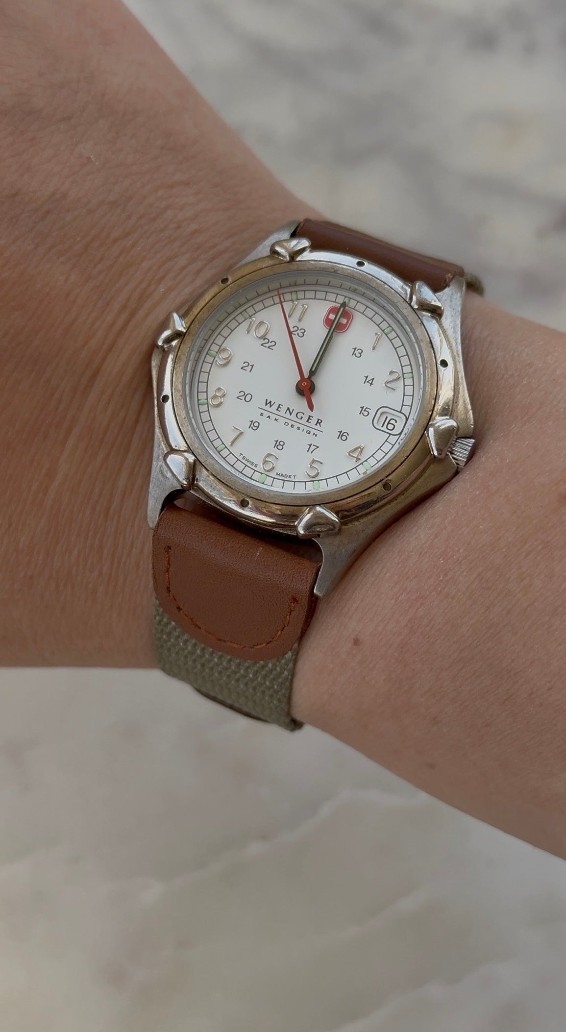 1990’s Wenger Quartz Date Just S.A.K. Swiss Made Watch