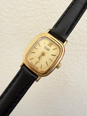 1980s Citizen Quartz “CQ” Gold Plated “YP” Watch