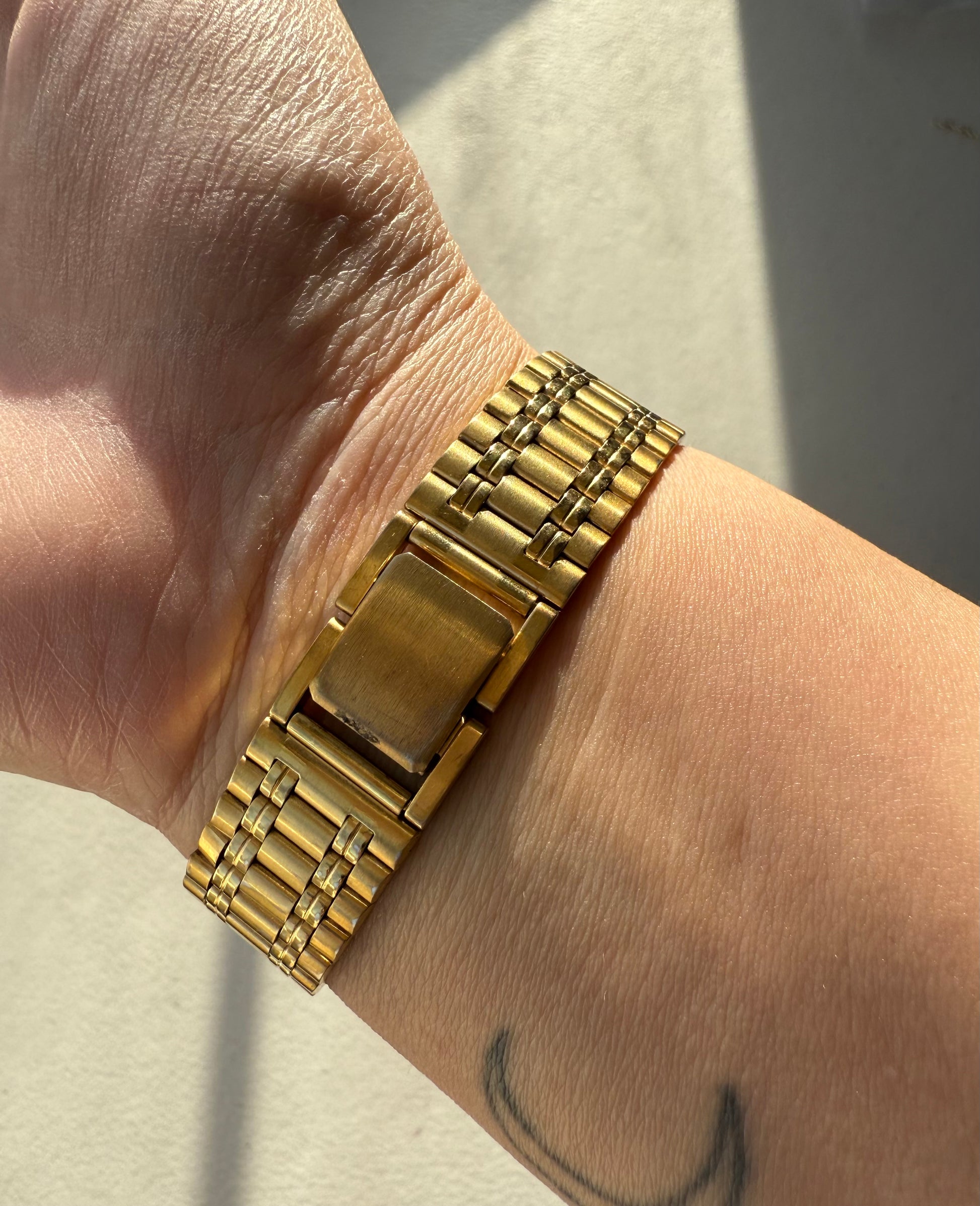 1980’s Citizen Quartz CQ Gold Tone Tank