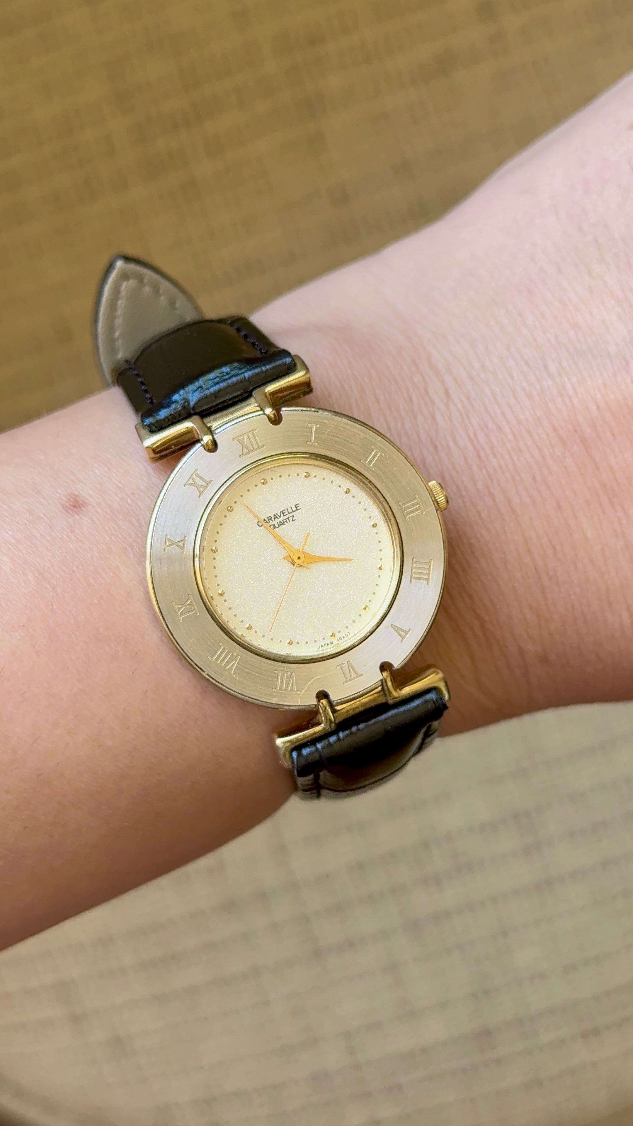 1990 Caravelle By Bulova Roman Watch