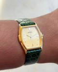 1988 Seiko Gold Tone Tonneau Watch