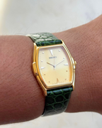 1988 Seiko Gold Tone Tonneau Watch