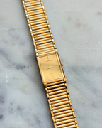 1986 Seiko Lassale Quartz Gold Tone Tank Watch