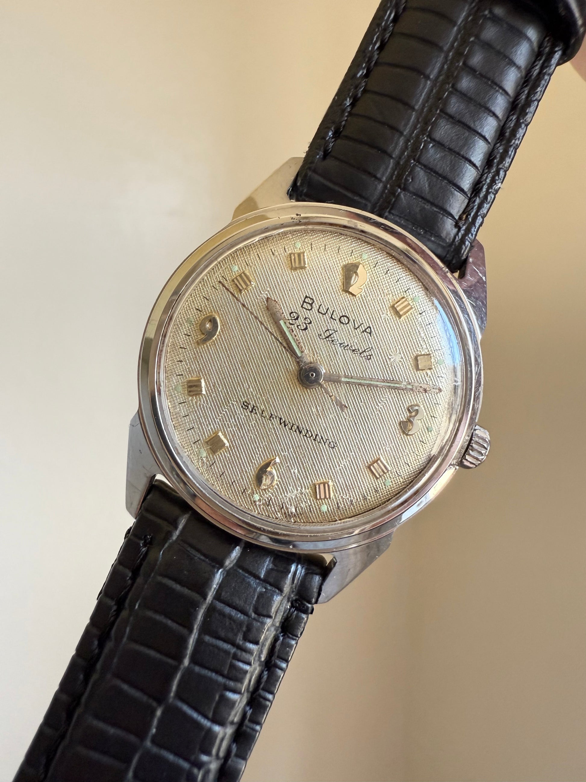 1964 (M4) Bulova 23 Jewel Self-winding “Pipefitters” Engraved Watch