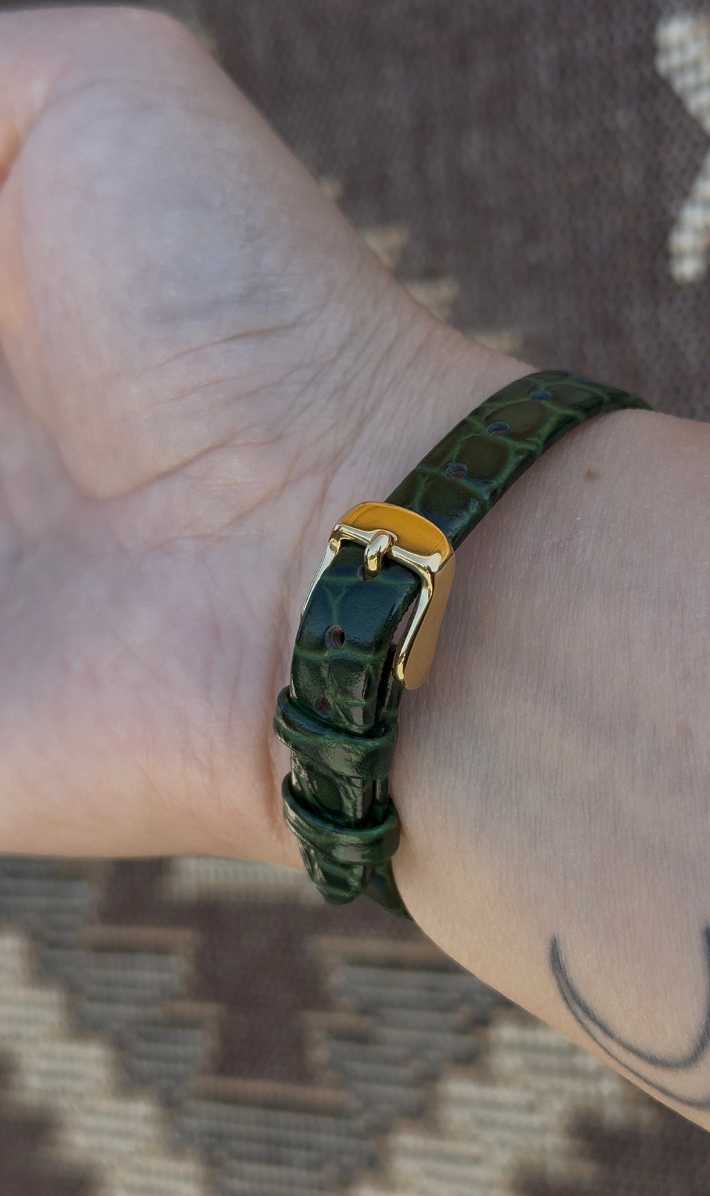 1982 Seiko Quartz Gold Plated Tank Watch