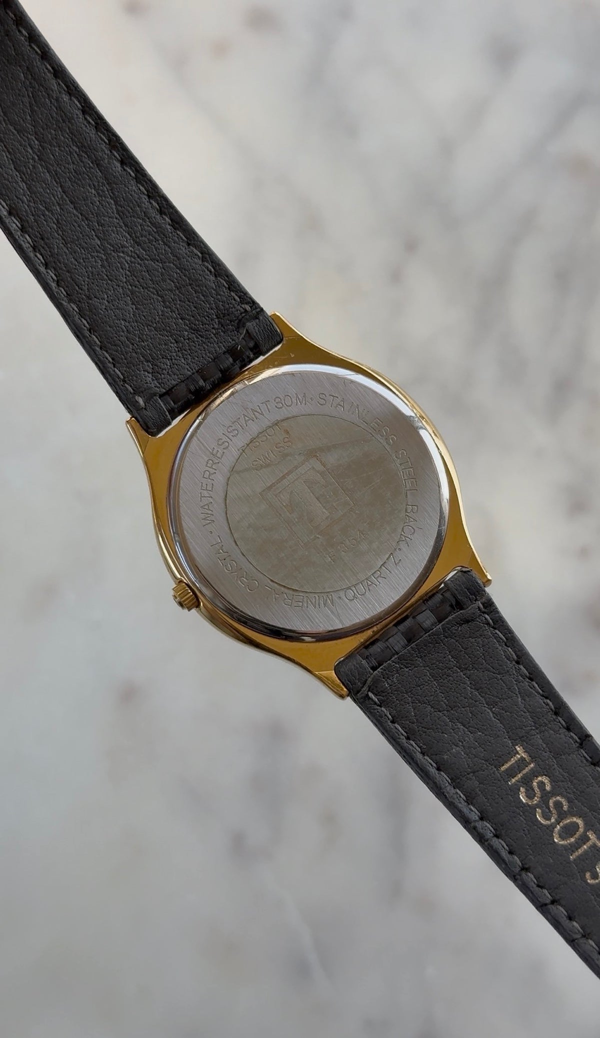 1980's Tissot Stylist Swiss Quartz Gold Tone Watch