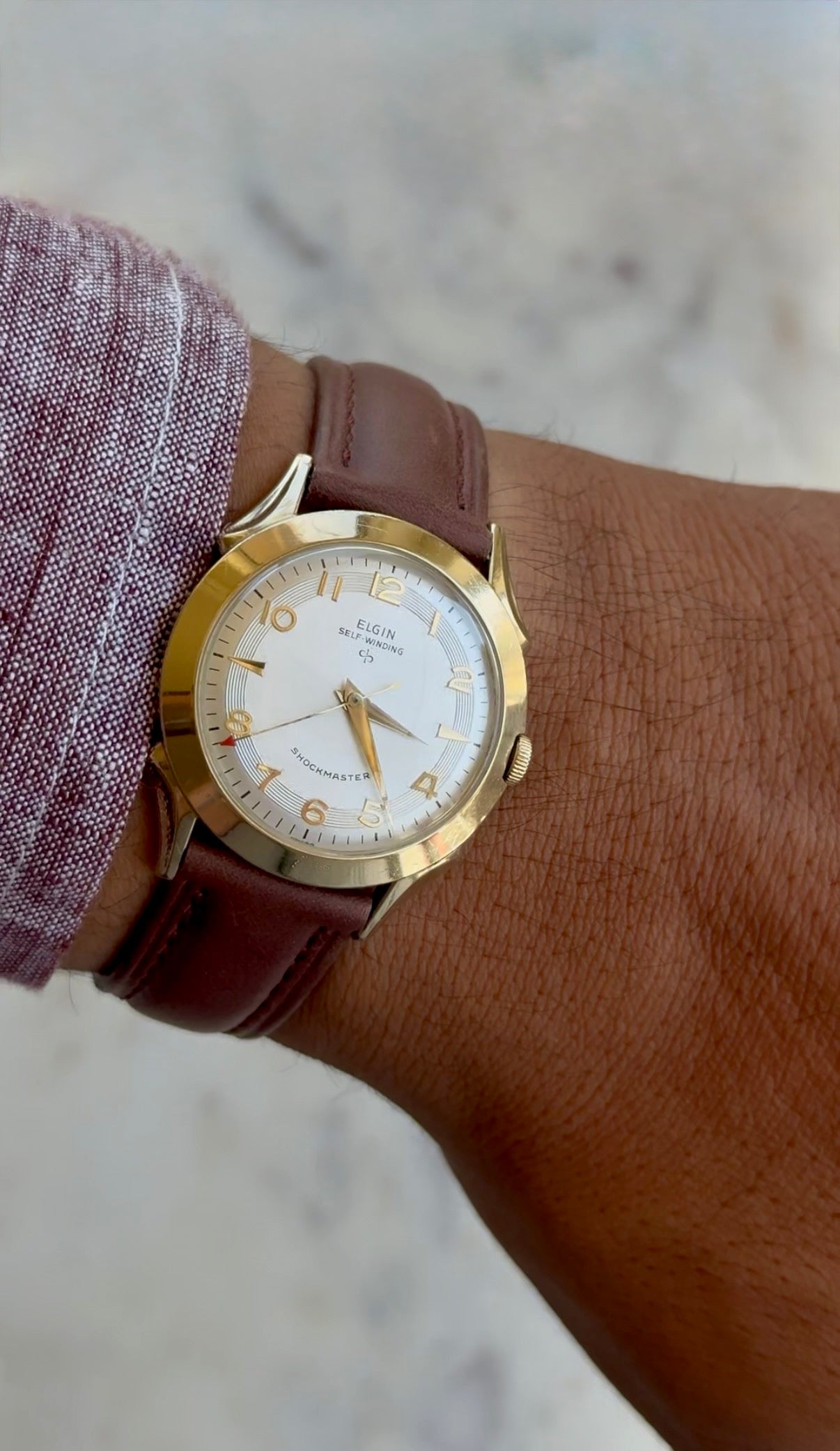 1950’s Elgin Self-Winding Shockmaster Gold Plated Watch