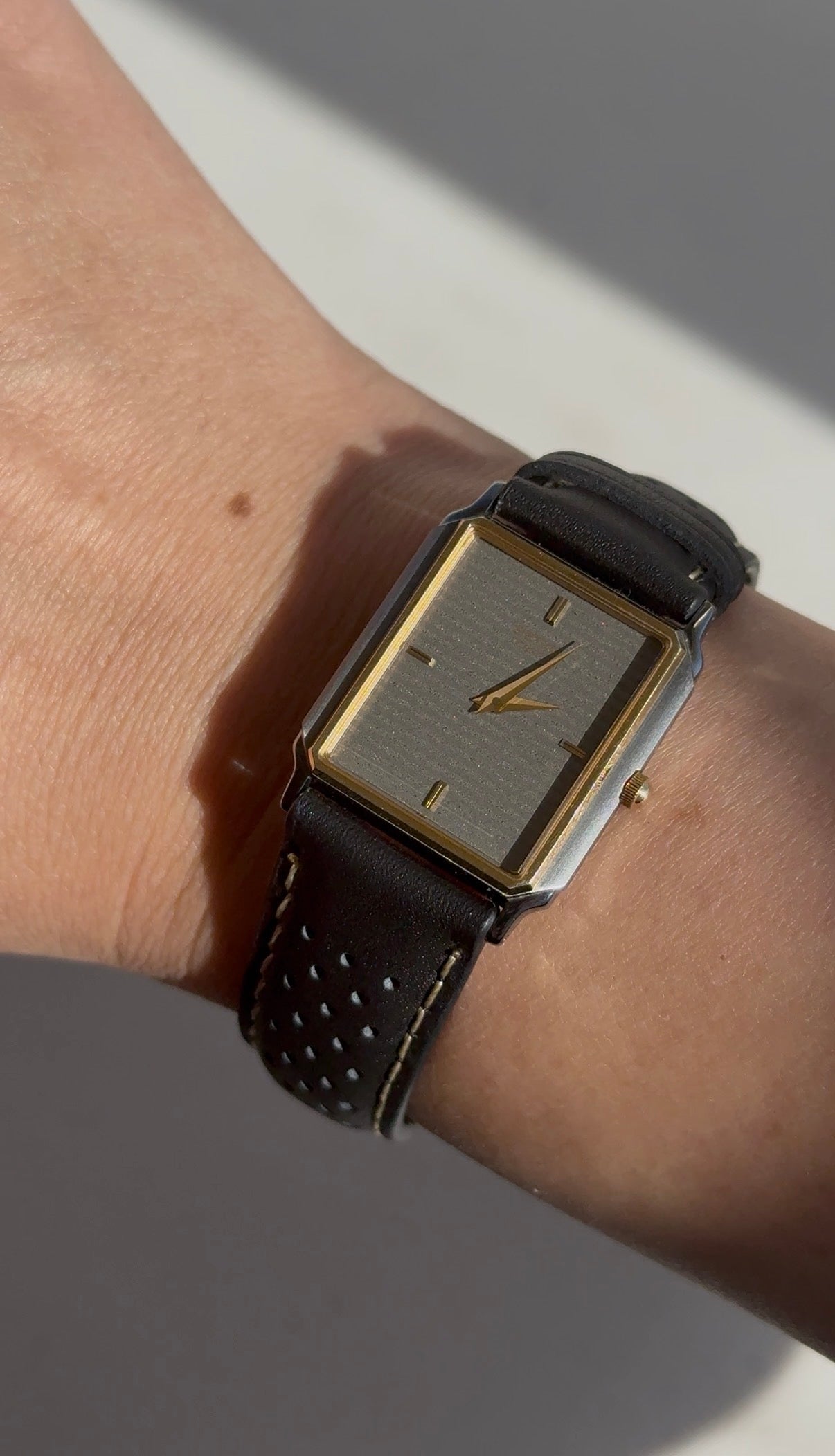 1997 Seiko Quartz Two Tone Tank Watch