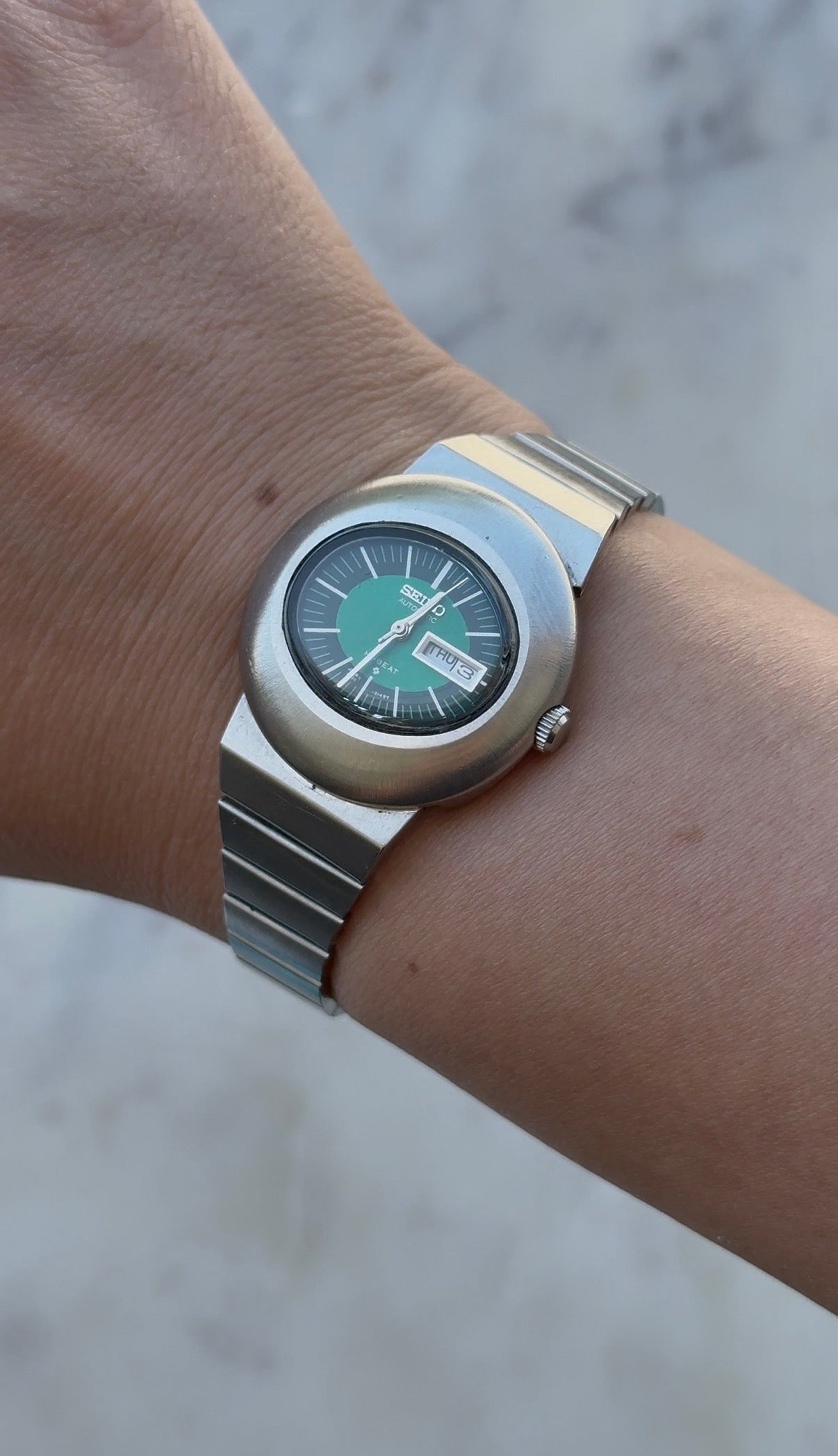 1971 Seiko Automatic Hi Beat Day Date Oval Watch