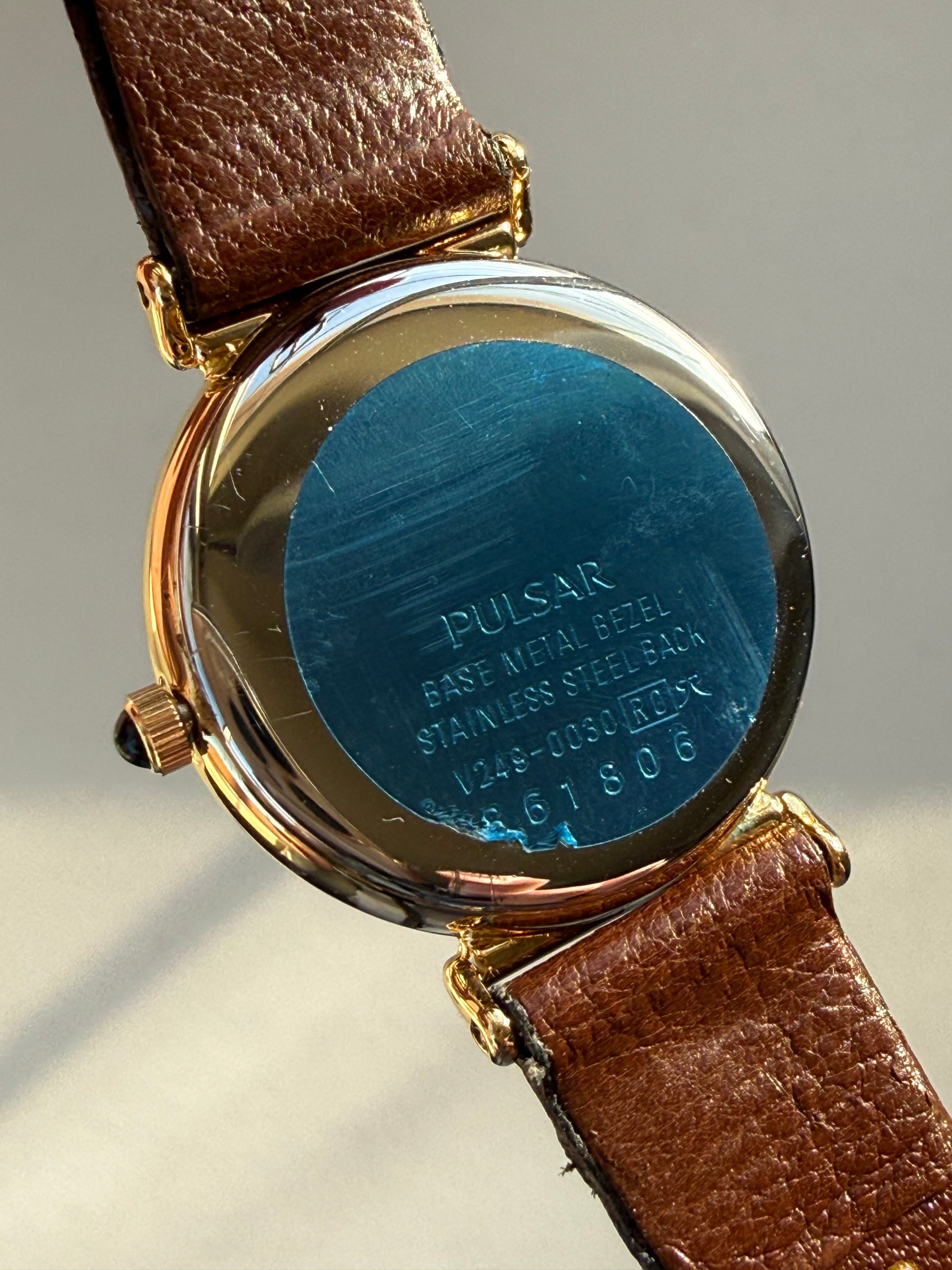 1988 Pulsar Quartz By SEIKO Gold Tone Watch