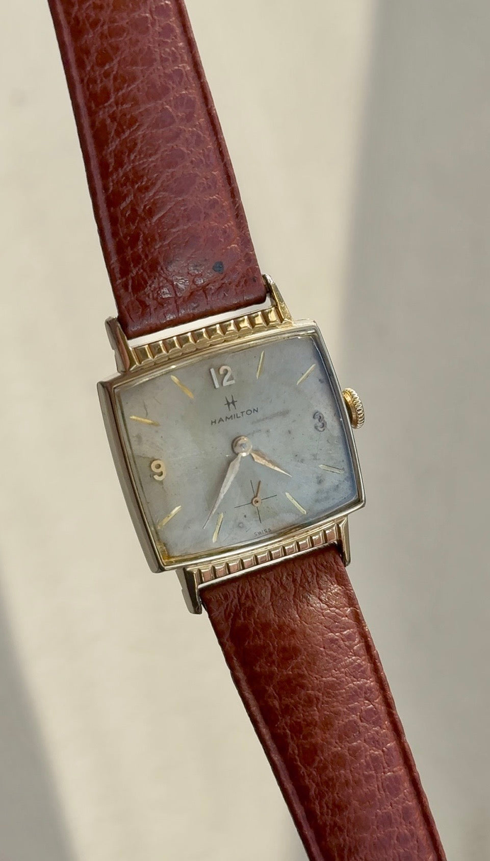 1962 Hamilton "Gary" Mechanical Gold Plated TV Dial Watch