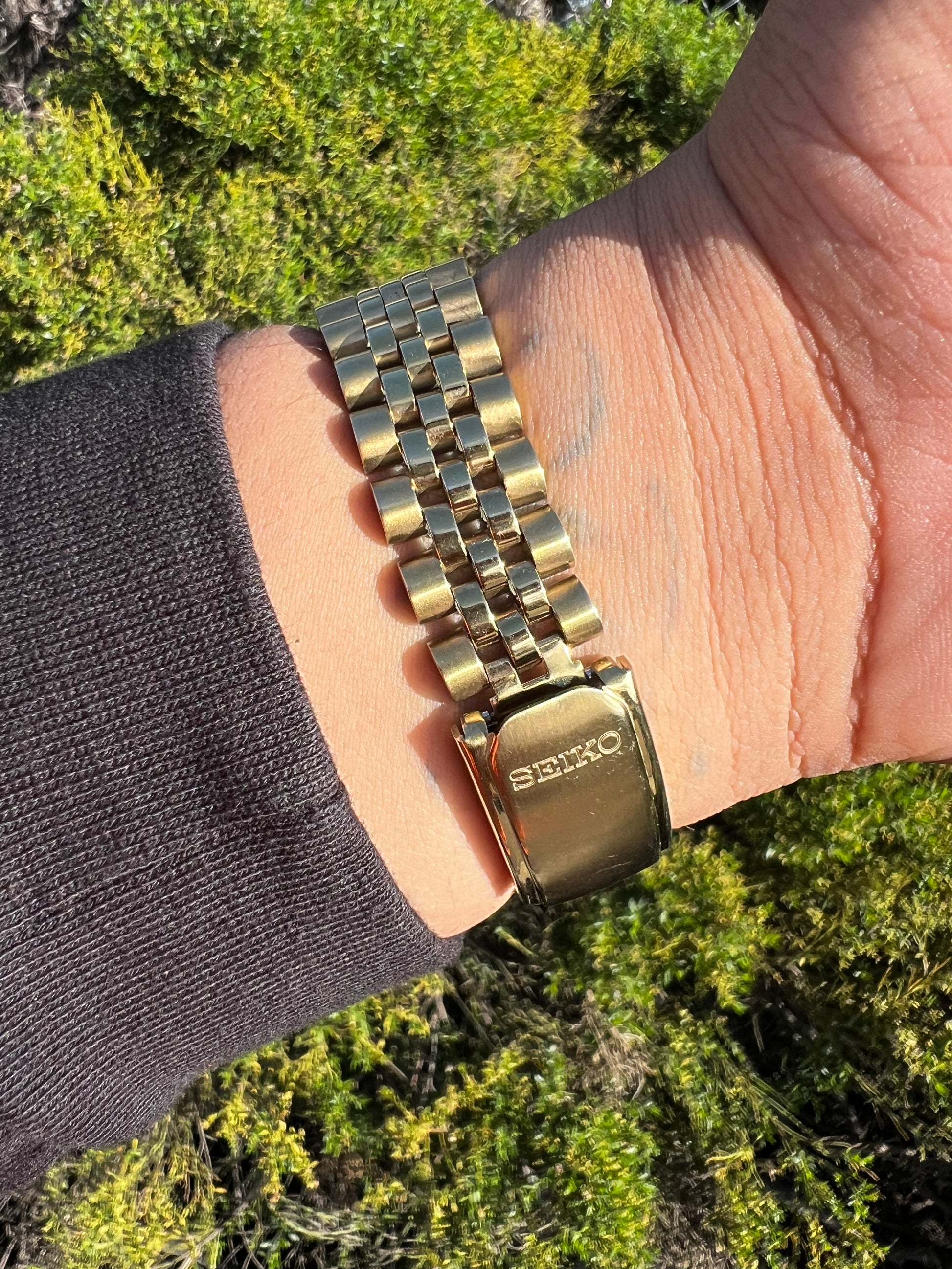 1996 Seiko Quartz “President” Day-Date Gold Tone Watch