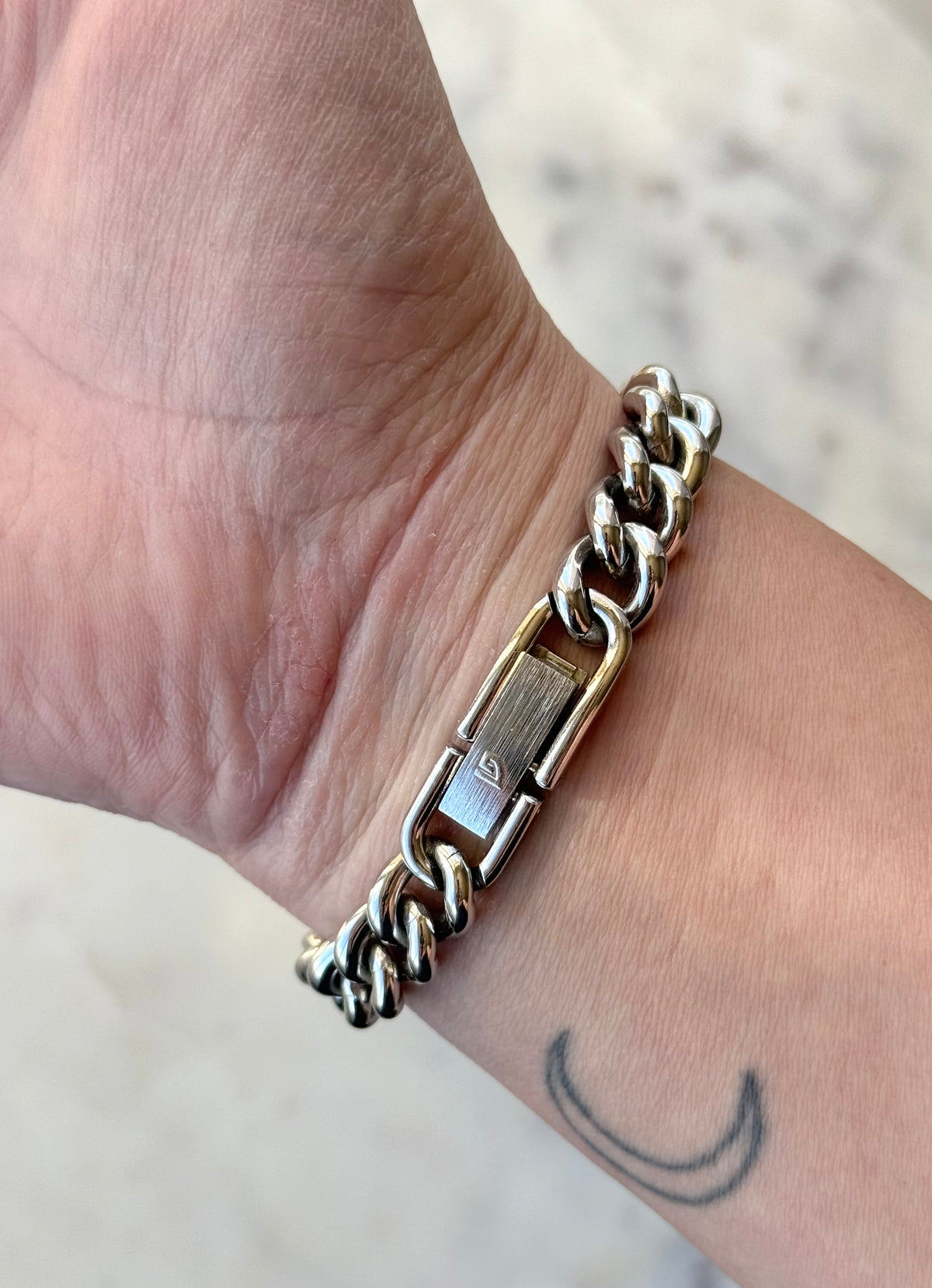 1990's Gruen Quartz Chain Bracelet Watch