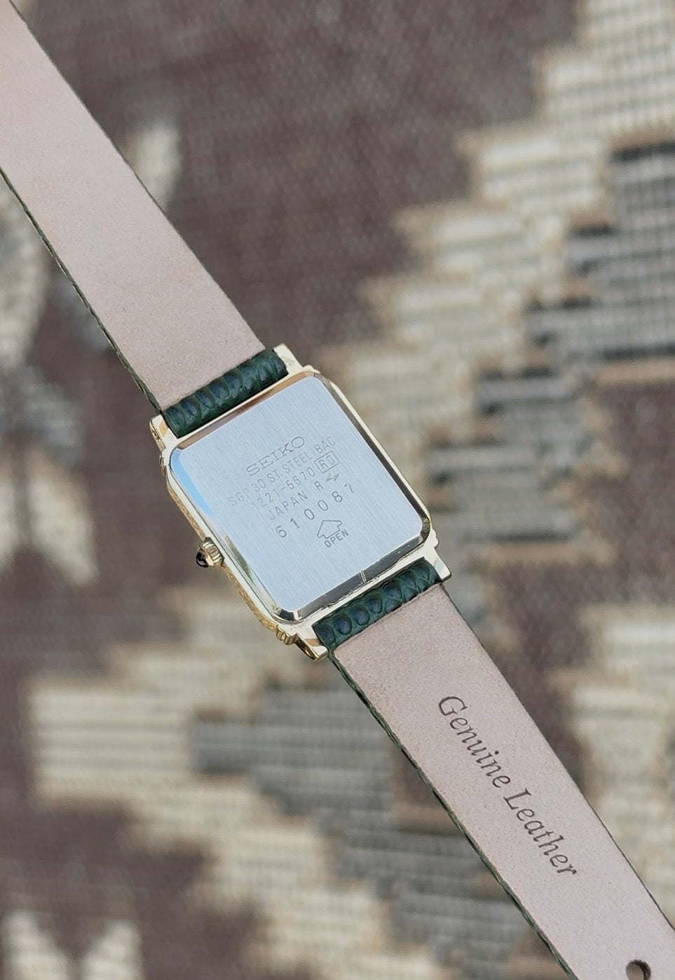 1986 Seiko Exceline Tank Details