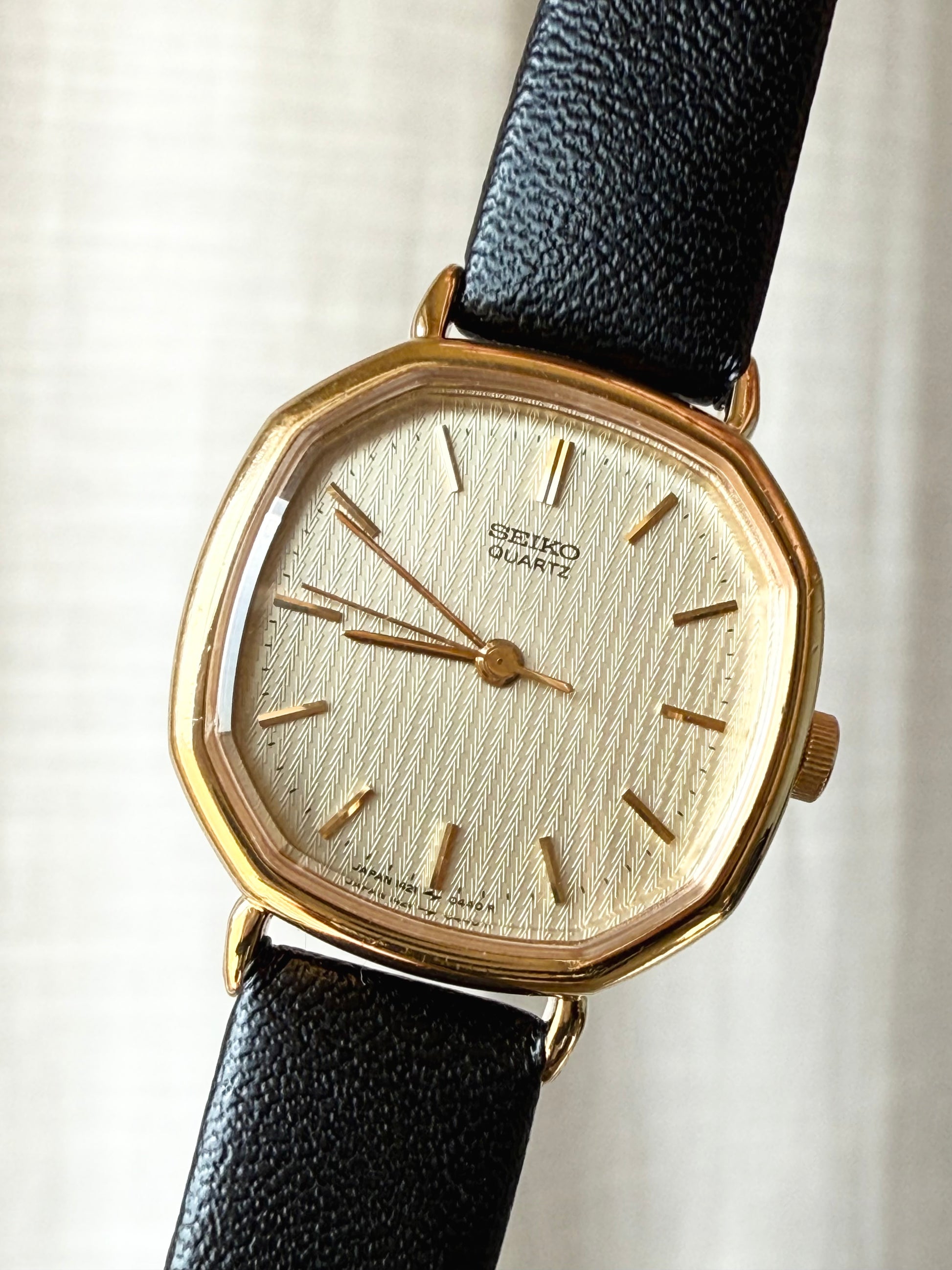 1981 Seiko Quartz Gold Plated Octagon Watch