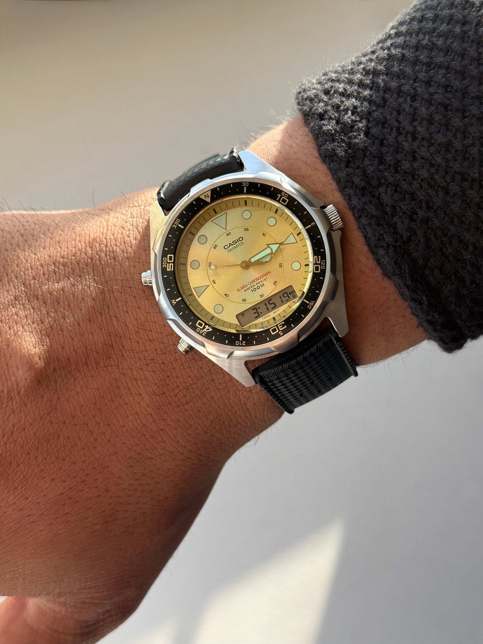 1990s Casio Quartz Alarm Chronograph “Arnie” Diver Watch