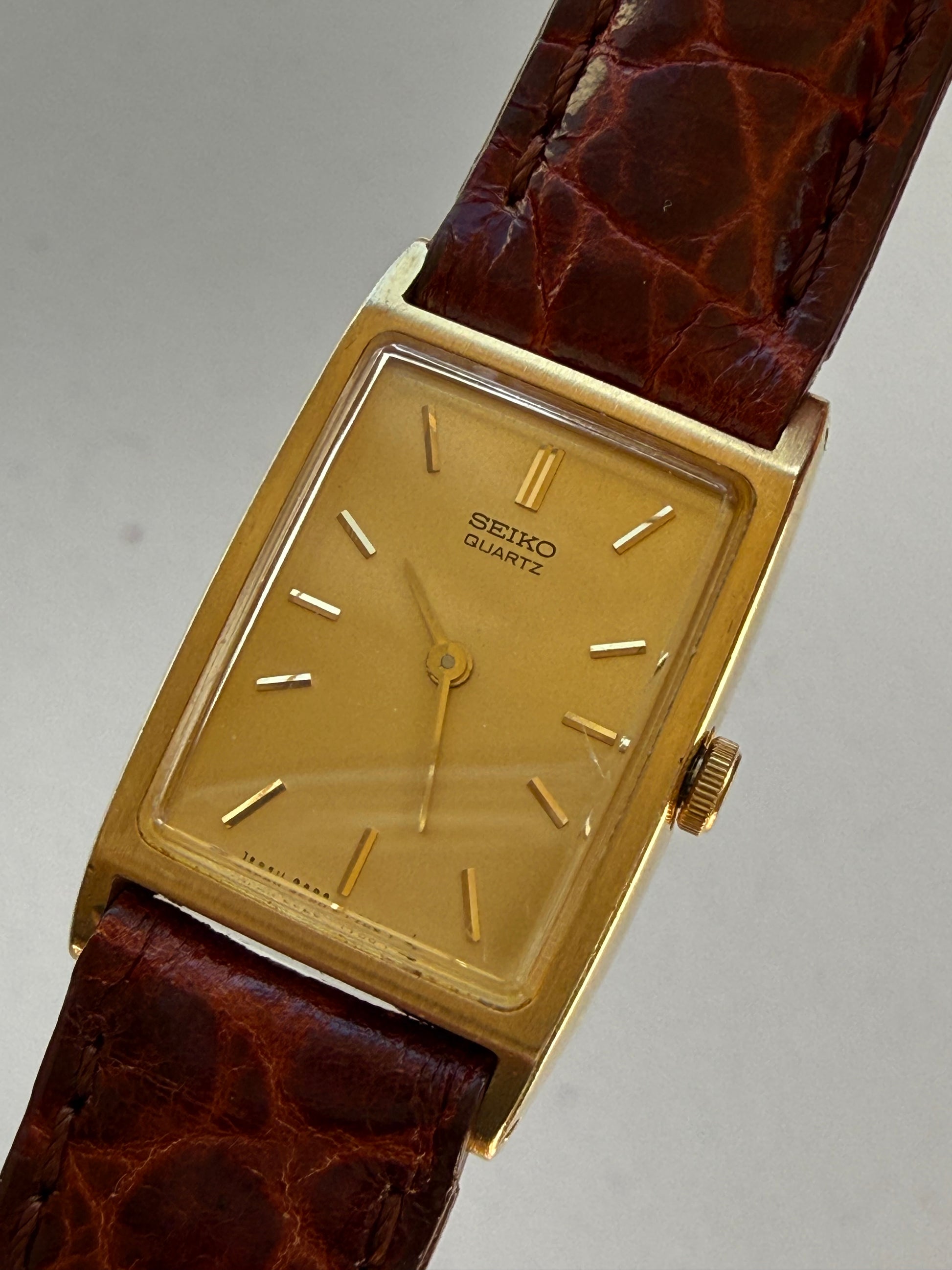 1984 Seiko Quartz Gold Tone Tank