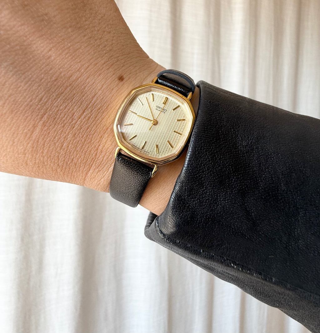 1981 Seiko Quartz Gold Plated Octagon Watch