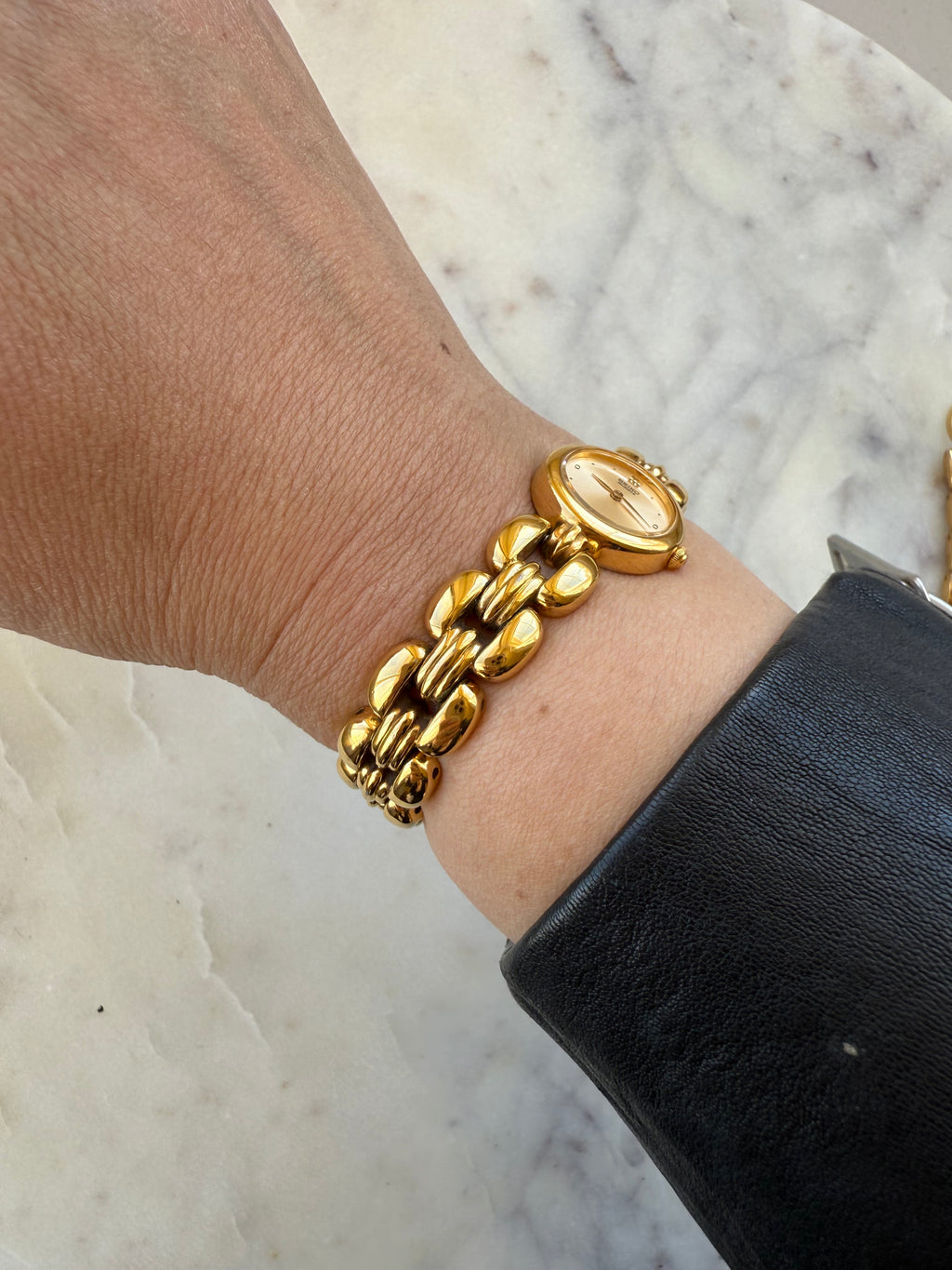 1995 Seiko Quartz Gold Tone Bracelet Watch