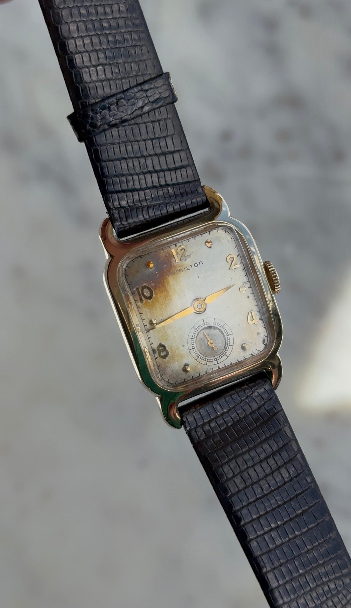 1950’s Hamilton “Carlton” Mechanical 10k GF Tank Watch