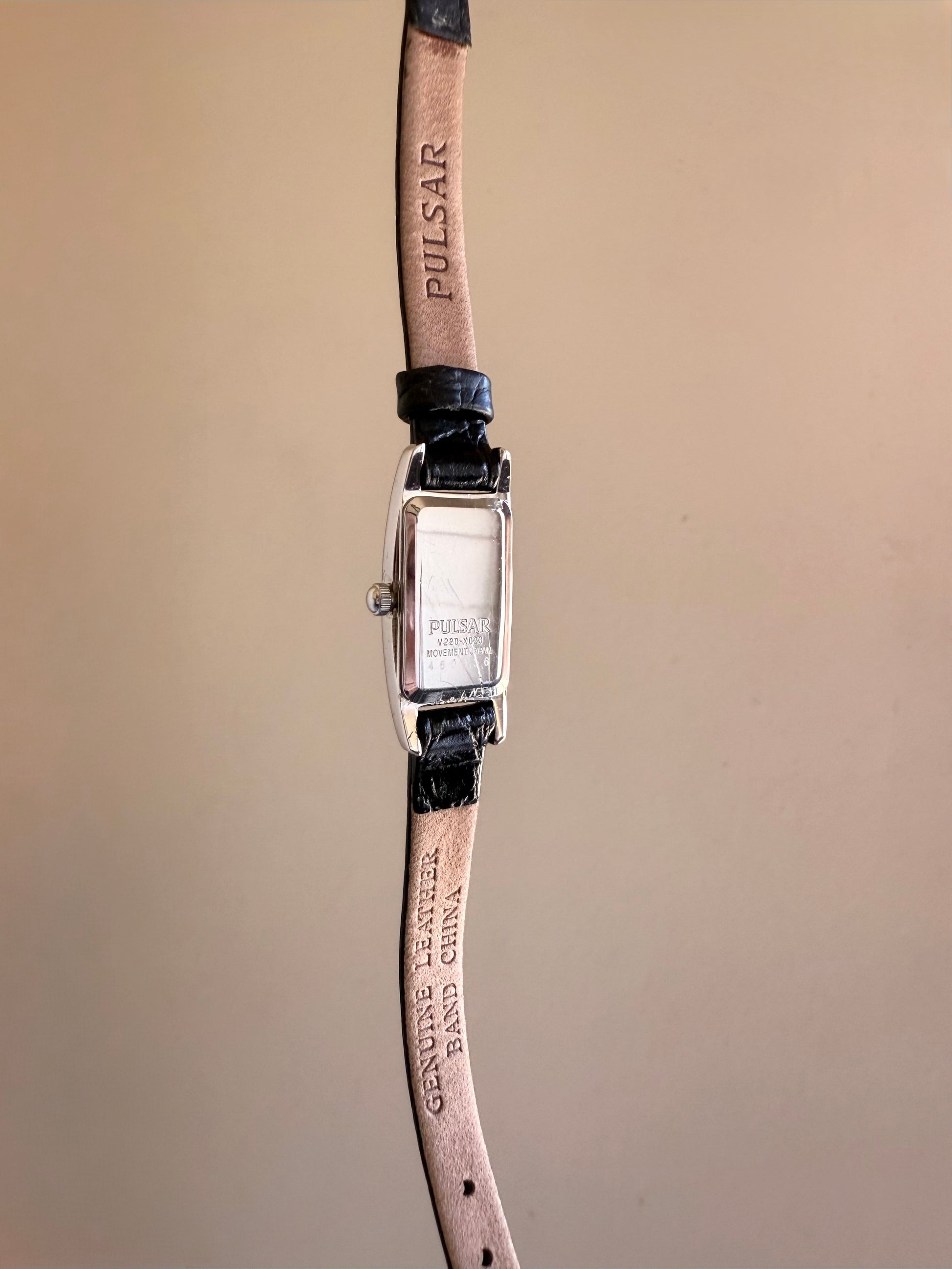 1994 V220 Pulsar By Seiko Silver Tone Tank Watch