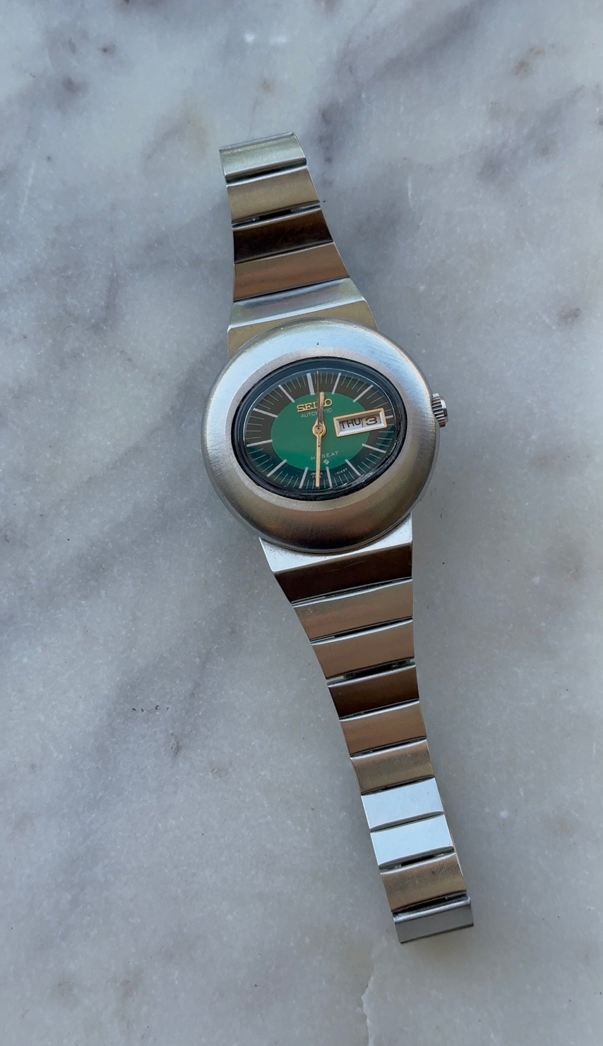 1971 Seiko Automatic Hi Beat Day Date Oval Watch