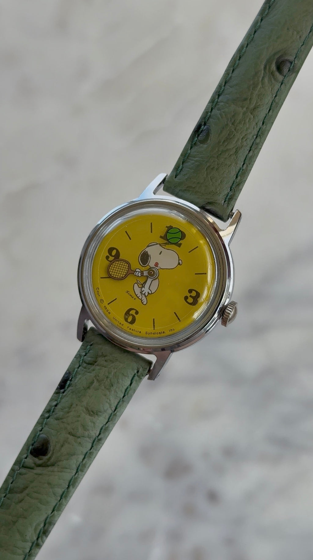 1976 Timex Tennis Snoopy Mechanical Watch