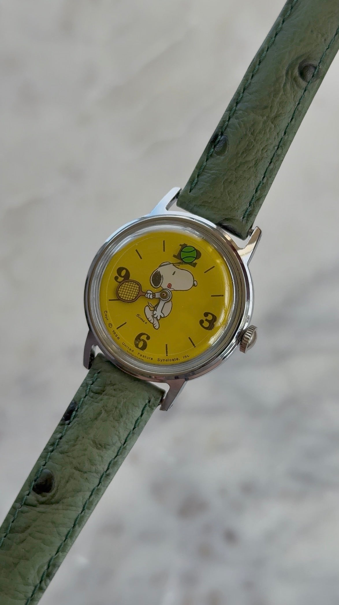 1976 Timex Tennis Snoopy Mechanical Watch