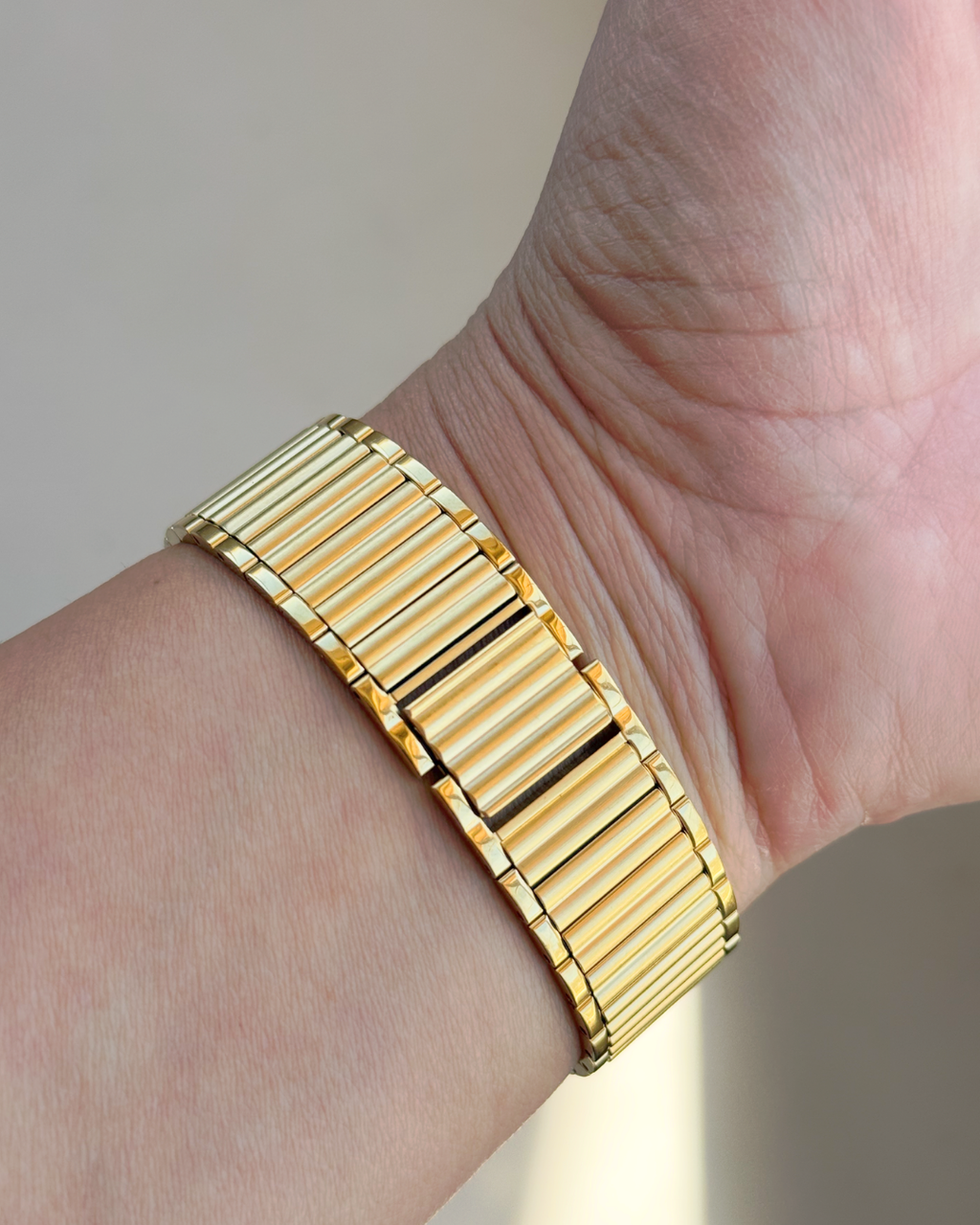 1986 Seiko Lassale Quartz Gold Tone Tank Watch
