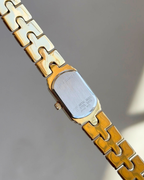 1997 Bulova Tonneau Gold Tone Bracelet Watch