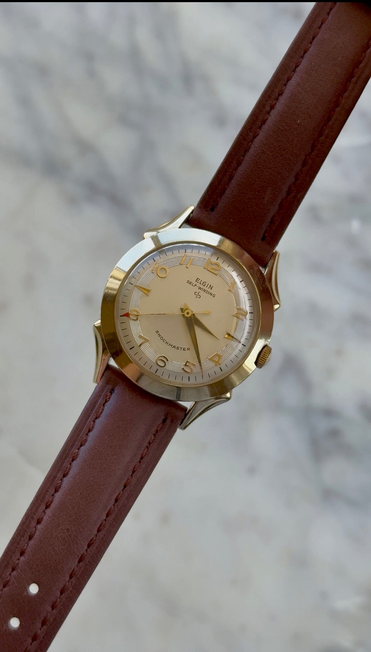 1950’s Elgin Self-Winding Shockmaster Gold Plated Watch