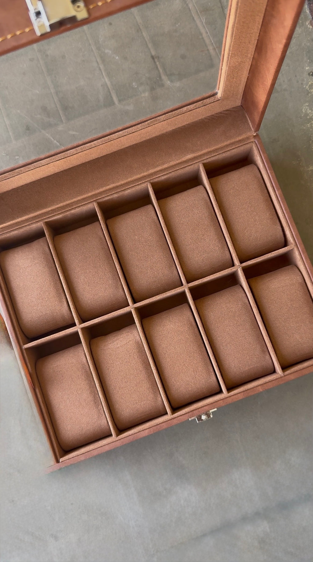 Premium 10-Slot Leatherette Watch Box