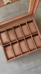 Premium 10-Slot Leatherette Watch Box