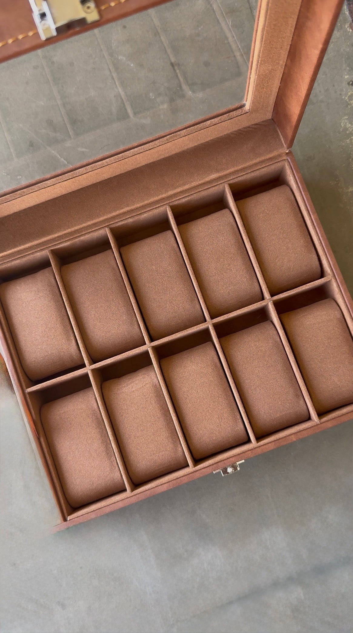 Premium 10-Slot Leatherette Watch Box