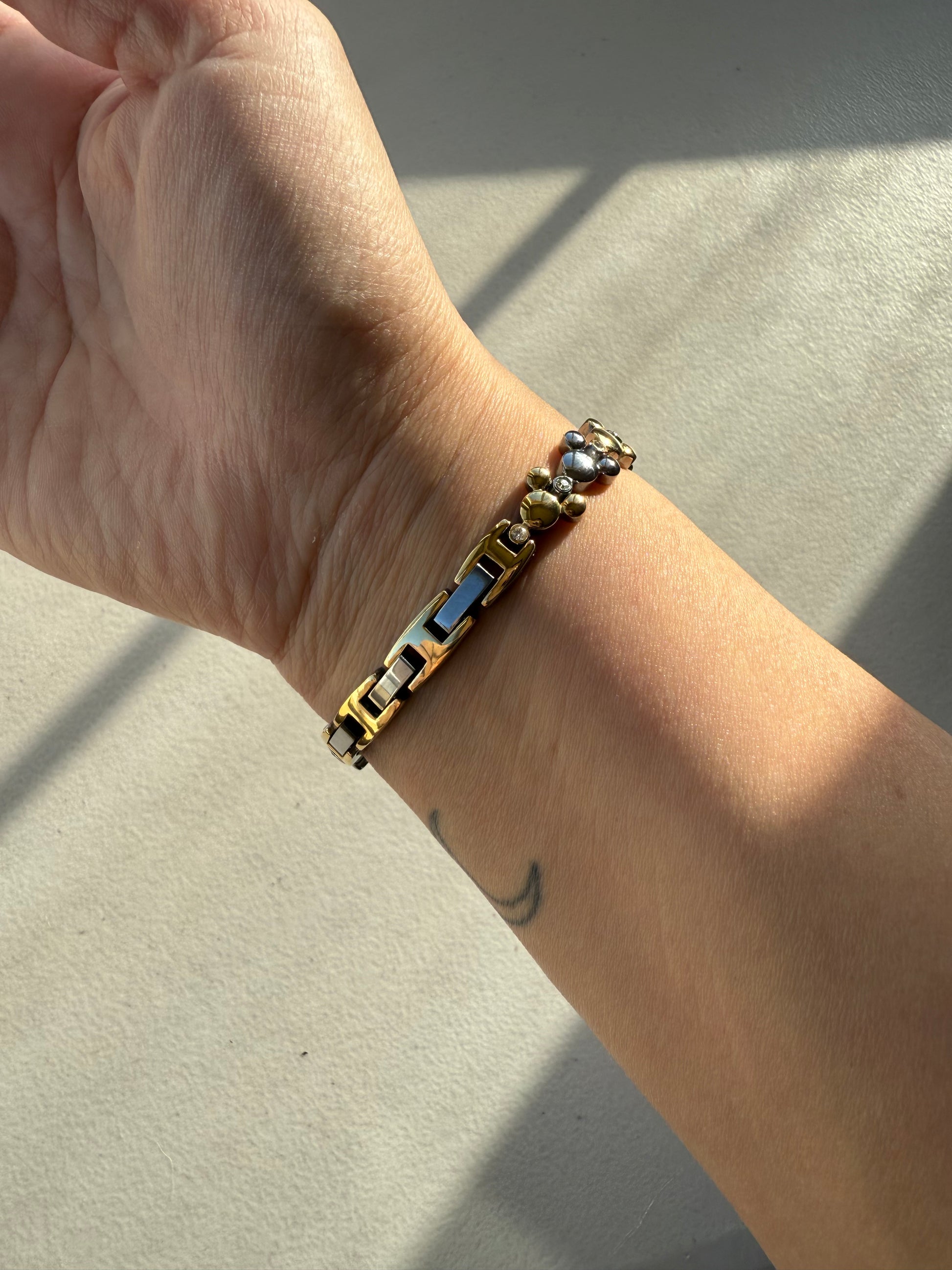 1990’s Mickey Two Tone Bracelet Watch