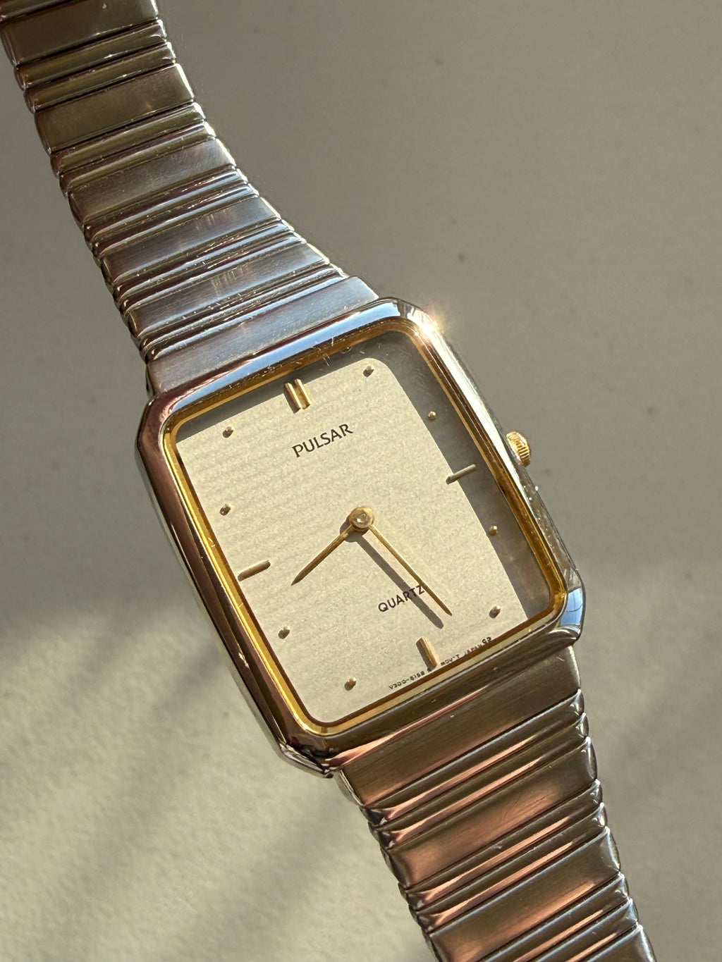 1988 Pulsar Quartz by SEIKO NOS Tank Watch