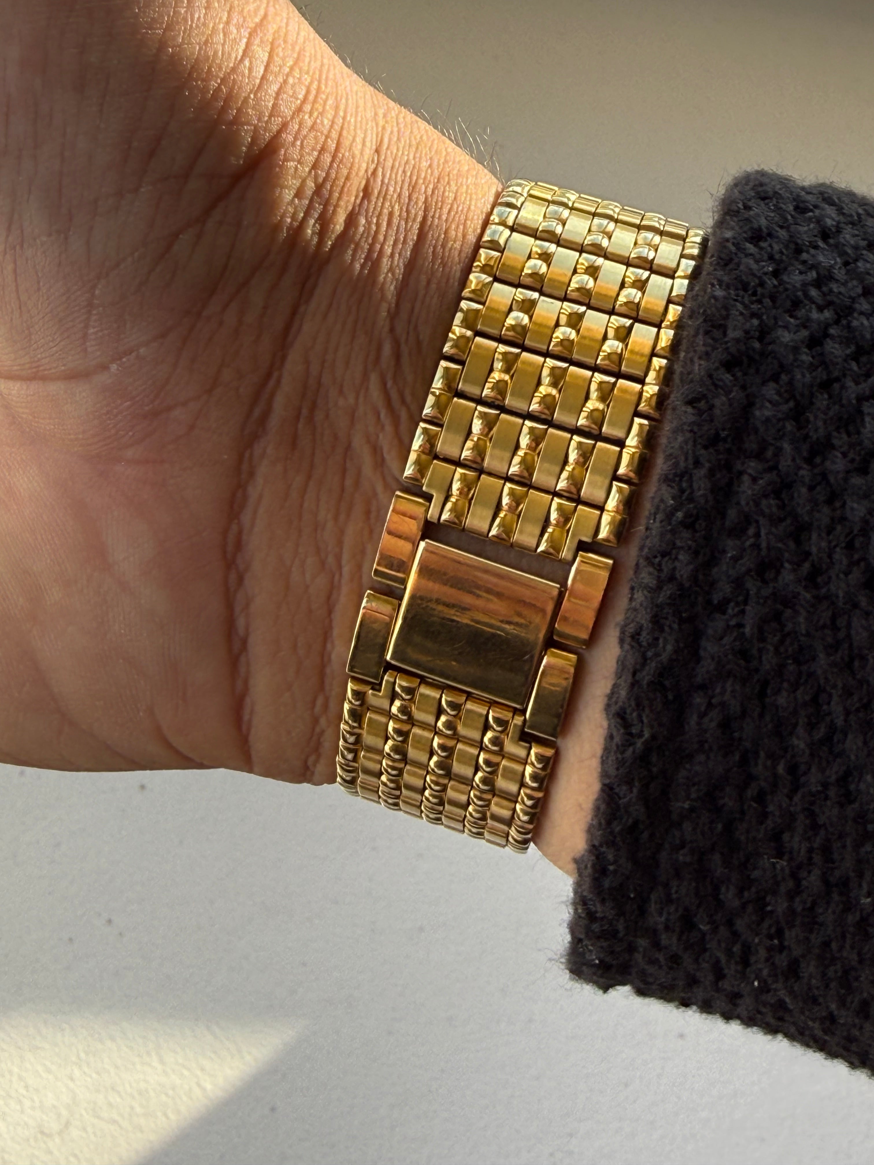 1988 Seiko Quartz Gold Tone Tank Watch